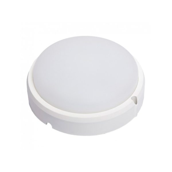 Світильник круглий LUXEL LED BSRS-12C 12W  з датчиком руху (день/ніч) матовий
