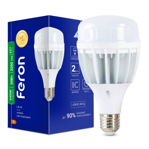 Світлодіодна лампа LB-65 230V 30W 2500L E27-E40 6400K