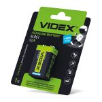 Батарейка лужена  VIDEX 6LR61/9V Blister