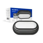 Світильн.LED Global 15w 5000k чорн.ip65 1200lm