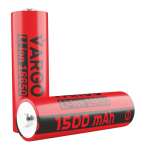 Аккумулятор літій-іонний 18650 VARGO 1500mah(з защитой)