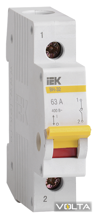 1efc883b9d64b4581f699f5f6bc24bdd.png Вимикач навантаження ВН-32 1р 20А IEK - Зображення 1