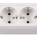Розетка Opera p/p 2-v LUXEL IP-20 біла
