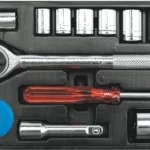 Набір головок торцевих VOREL1/4",3/8" з інструментами,20шт