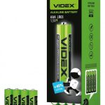 Батарейка лужна Videx LR03/AAА