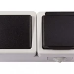 Блок Debut вимикач 1-кл+розетка з/з 1-м з кришкою LUXEL IP-54