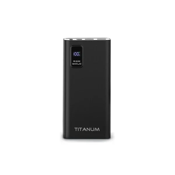 Павербанк Titanum-727S 20000mAh QC+PD Black