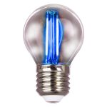 LED лампа VELMAX V-Filament-G45 2W. E27 синя 200Lm