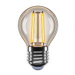 LED лампа VELMAX V-Filament-AMBER-G45 4W. E27 2200K 400Lm