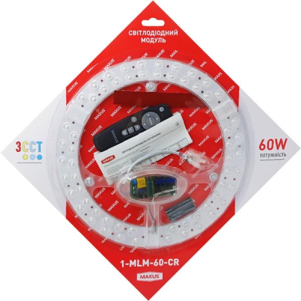 Світлодіодний модуль MAXUS 3CCT 60W+пульт