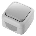 Вимикач VIKO Palmiye 1-й  IP54 сірий