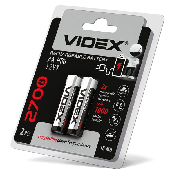 Аккумулятор Videx HR6/AA 2700mAh 2шт/уп
