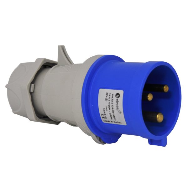 Вилка силова 32А/3(2Р+РЕ) ІР44 TP electrik
