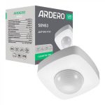 Датчик присутності ARDERO SEN53 2000W 360 градусів,білий