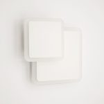 Luminaria Geometria White Бра 12W S 3000K+6000K 18.5x18.5см 1020Лм. білий,матовий/акрил