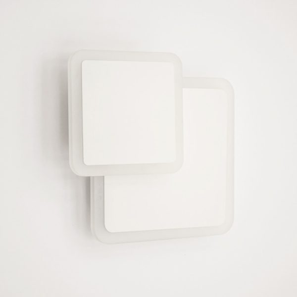 Luminaria Geometria White Бра 12W S 3000K+6000K 18.5x18.5см 1020Лм. білий,матовий/акрил