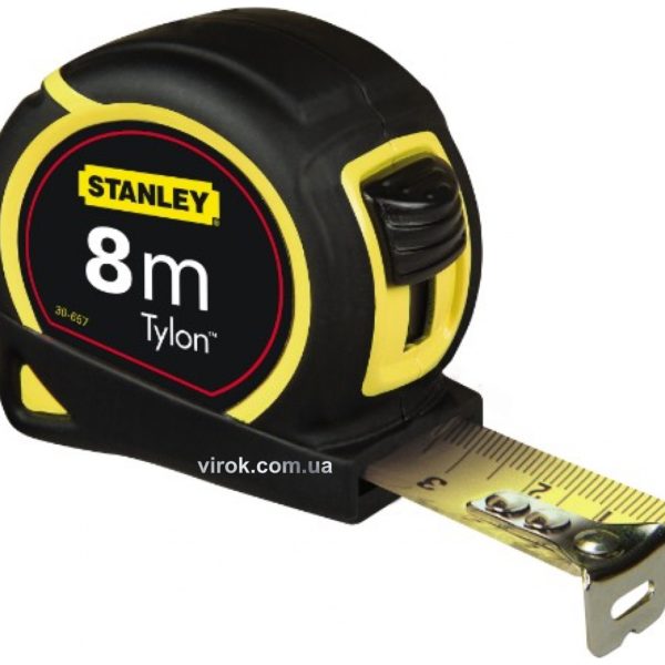 Рулетка STANLEY TYLON 8M * 25mm ергономічний корпус + еластомер