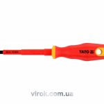 Викрутка з хрестовим шліцом діелектрична ізольована YATO: SL/PZ2*100/208мм оголоней шліц 17мм
