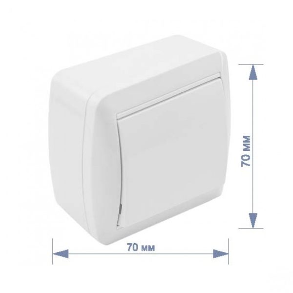 Вим. RIGHT HAUSEN BERTA NV 1-й зовн. білий IP54 HN-013011