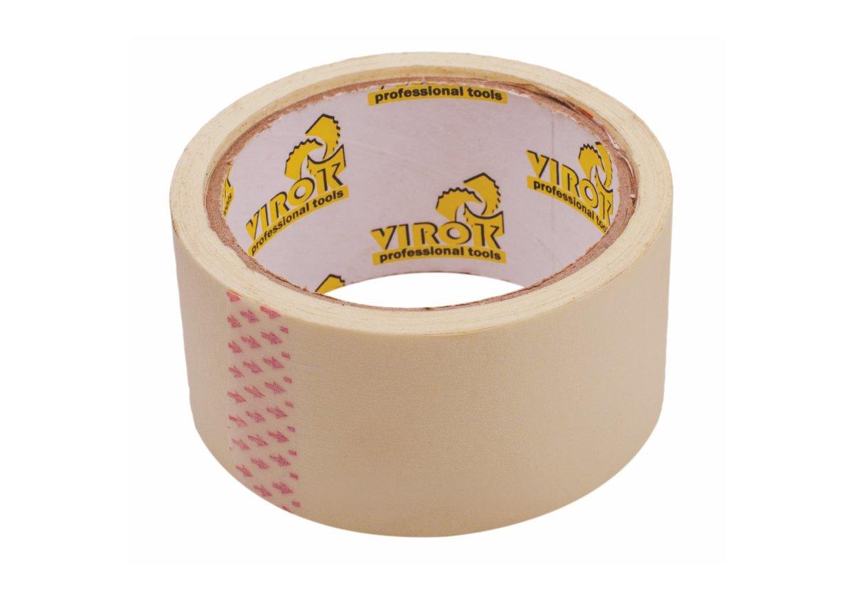 ad8ee118f0d6f3d306b2909d6e3a0774.jpeg Малярна стрічка рисова VIROK 24мм Х 20м ( гідростійка/ідеальний край для фарбування) - Зображення 1