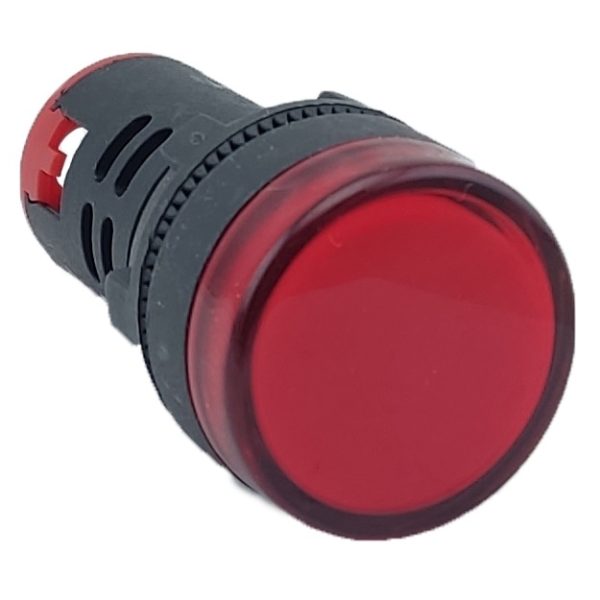 Лампа AD22DS d22mm червоний 230V TNSy