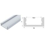Профіль алюмінієвий LED ЛП7 А 6х15.5