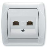 Роз. VICO CARMEN 2-а компьютерна біла RJ-45 1034