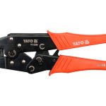 Кліщі для обтискання наконечників провідників YATO L=220mm з 5 змінними матрицями кпл.6шт у футлярі