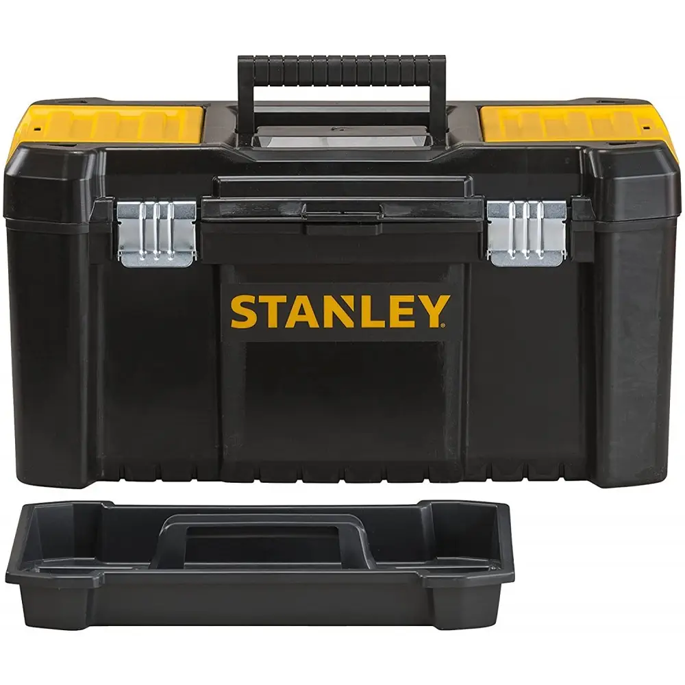 5820822808_w640_h640_5820822808 Ящик для інструментів STANLEY 48х25х25см пластиковий, з металевими защіпками - Зображення 1