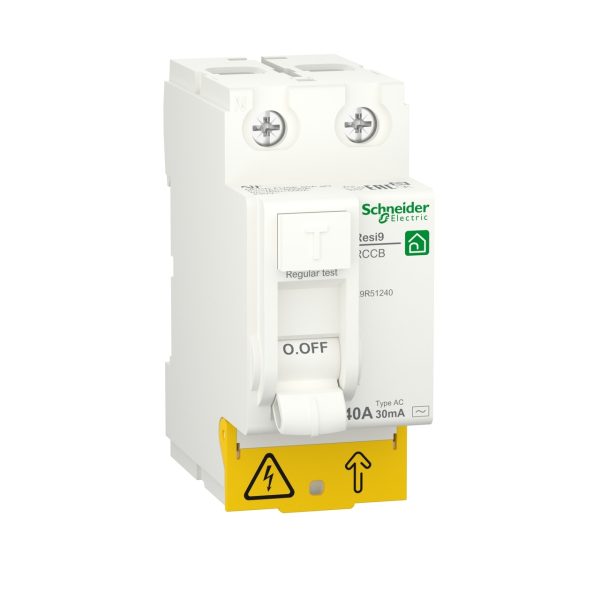 Диференційний вимикач навантаження RESI9 2P 40A 30mA AC